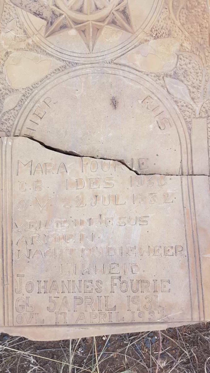 FOURIE Mara 1930-1932 :: FOURIE Johannes 1934-1934