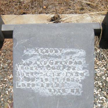 COOPER Thomas 1870-1935