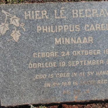MINNAAR Philippus Carel 1919-1940