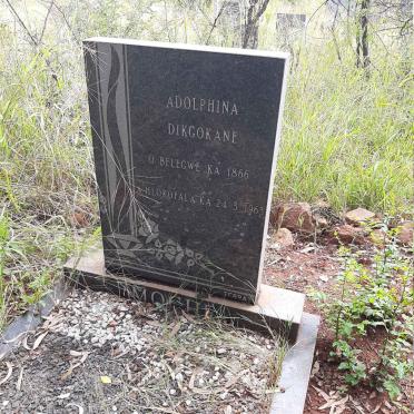 MOCHE Adolphina Dikgokane 1866-1963