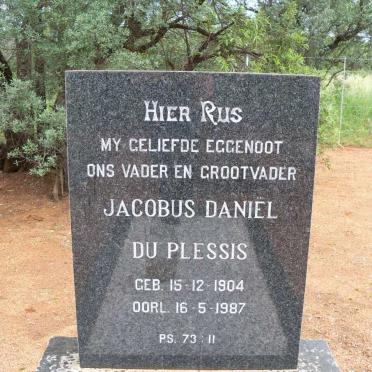 PLESSIS Jacobus Daniël, du 1904-1987