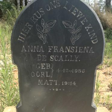 SCALLY Anna Fransiena, de -1956
