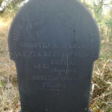 BEZUIDENHOUT Dorothea Maria Aletta nee BOTHA 1859-1912