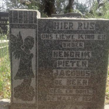 BEER Hendrik Pieter Jacobus, de 192?-192?