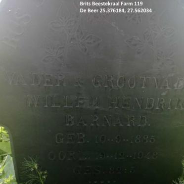 BARNARD Willem Hendrik 1885-1948