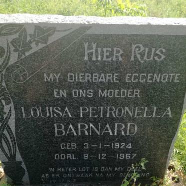 BARNARD Louisa Petronella 1924-1967