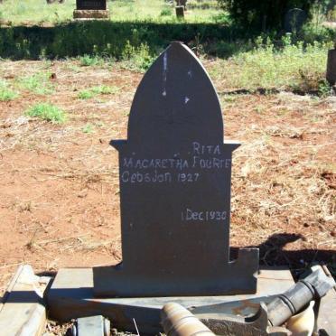 FOURIE Rita Magaretha 1927-1930