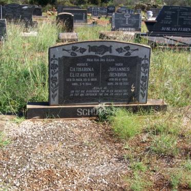 SCHO??? Johannes Hendrik 1850-1936 &amp; Catharina Elizabeth OLIVIER 1858-1944