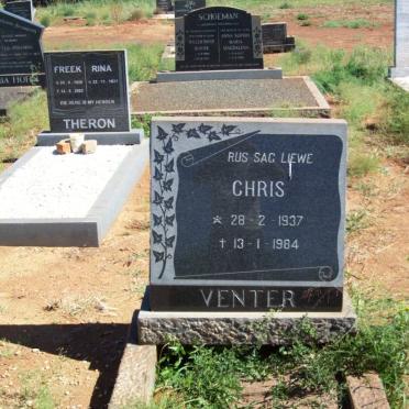 VENTER Chris 1937-1984