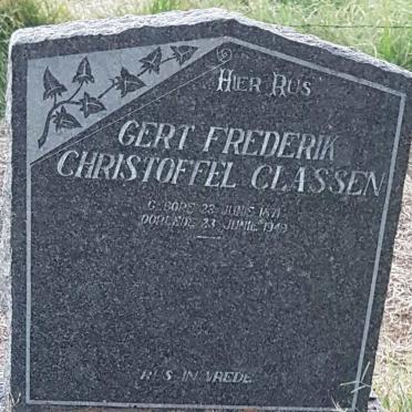 CLASSEN Gert Frederik Christoffel 1871-1949