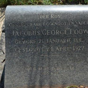 LOUW Jacobus George 1886-1927