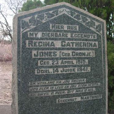 JONES Regina Catherina nee CRONJE 1915-1941