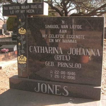 JONES Catharina Johanna nee PRINSLOO 1946-1996
