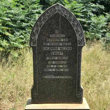 SWART Salomina Helena voorheen SCHRECK nee VERMAAK 1870-1947