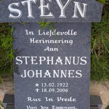 STEYN Stephanus Johannes 1922-2006
