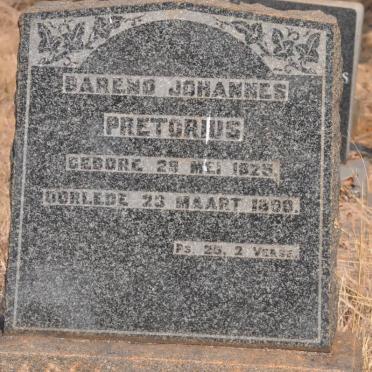 PRETORIUS Barend Johannes 1825-1898
