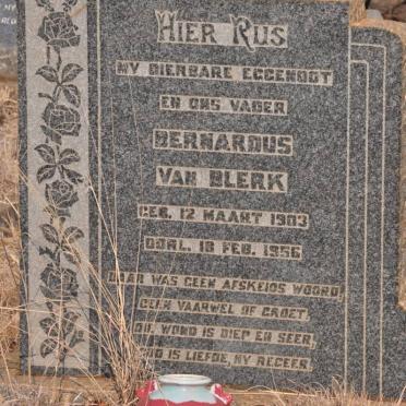BLERK Bernardus, van 1903-1956