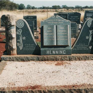 HENNING Jan Sarel Marthinus 1888-1958 &amp; Anna Catharina KLEYNHANS 1890-1938