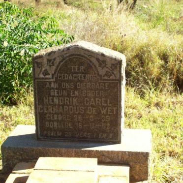 WET Hendrik Carel Gerhardus, de 1935-1952