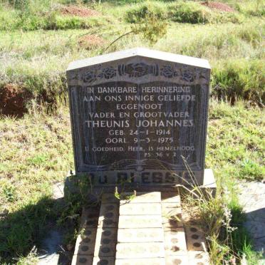PLESSIS Theunis Johannes, du 1914-1975