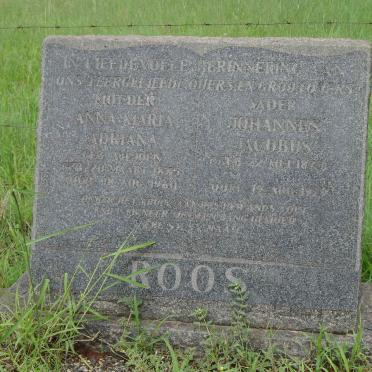 ROOS Johannes Jacobus 187?-1929 &amp; Anna Maria Adriana VILJOEN 1875-1960