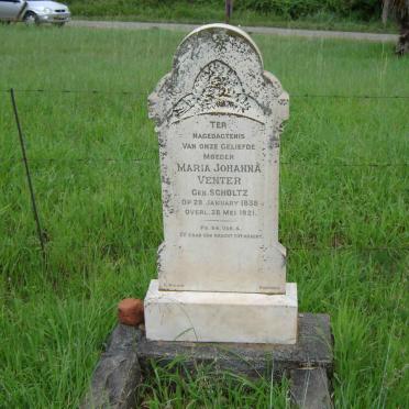 VENTER Maria Johanna nee SCHOLTZ 1838-1921