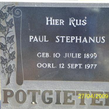 POTGIETER Paul Stephanus 1899-1977