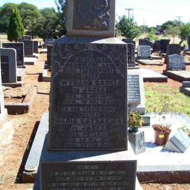 JAGER Wynand Carel, de 1872-1945 &amp; Maria Catharina PIETERSE 1878-1946