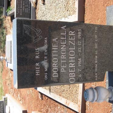 OBERHOLZER Dorothea Petronella 1914-1985