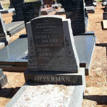 OPPERMAN Daniel Jacobus 1870-1946 &amp; Jilnie Christina 1884-1972