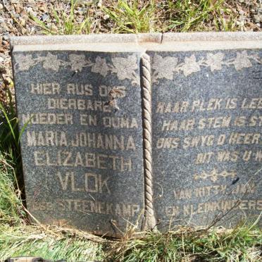 VLOK Arnoldus Christiaan 1876-1958 &amp; Maria Johanna Elizabeth 1896-19??