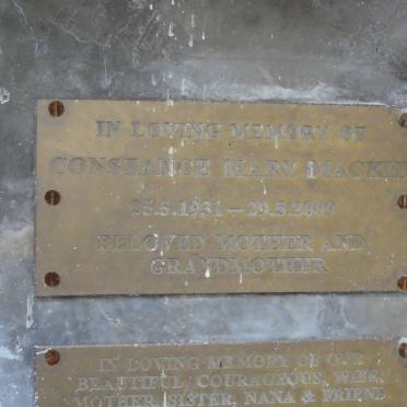 MACKIE Constance Mary 1931-2009