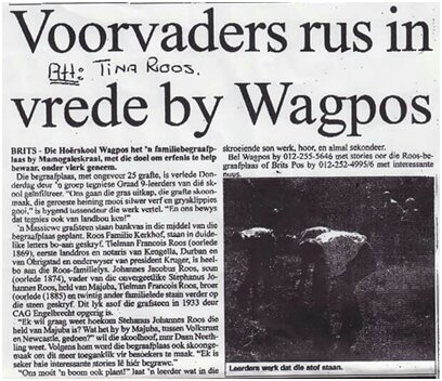 ARTIKEL IN BRITSPOS OOR SJ ROOS STEEN