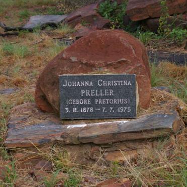 PRELLER Gustav Schoeman 1875-1943 &amp; Johanna Christina PRETORIUS 1878-1975
