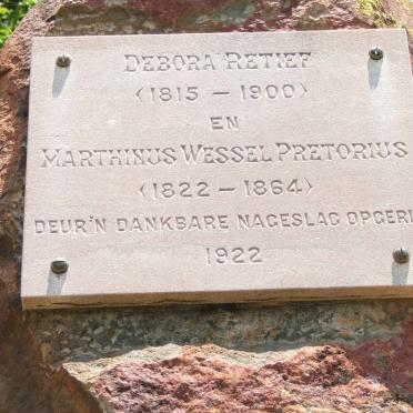 PRETORIUS Marthinus Wessel 1822-1864 &amp; Debora Jacoba RETIEF 1815-1900