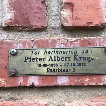 KRUGER Pieter Albert 1936-2012