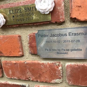 ERASMUS Pieter Jacobus 1927-2011