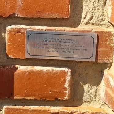 OTTO Catharina Maria Susanna 1931-2012