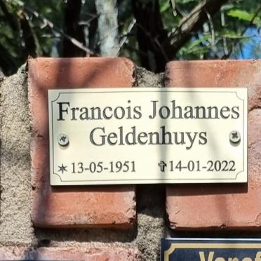 GELDENHUYS Francois Johannes 1951-2022