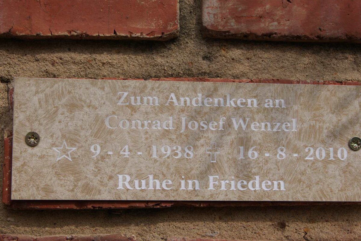 WENZEL Conrad Josef 1938-2010