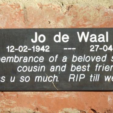 WAAL Jo, de 1942-2011