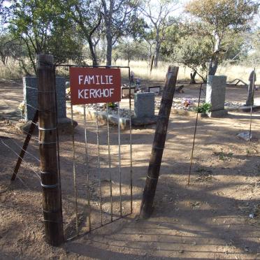 North West, BRITS district, Dikhololo game reserve, Siena 222_1, farm cemetery
