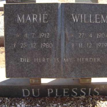 PLESSIS Willem, du 1904-1979 &amp; Marié 1912-1980