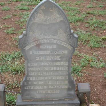 KLOPPERS Dirk Jacobus -1914