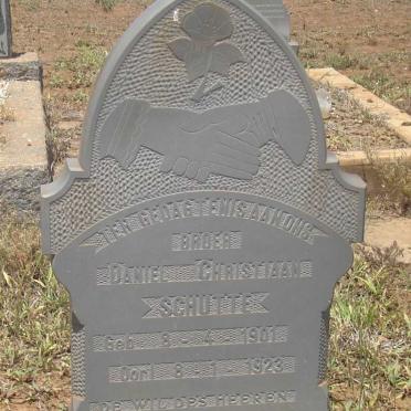 SCHUTTE Daniel Christiaan 1901-1923
