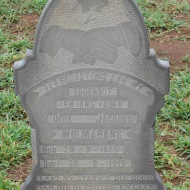 WOLMARANS Dirk Jacobus 1860-1919