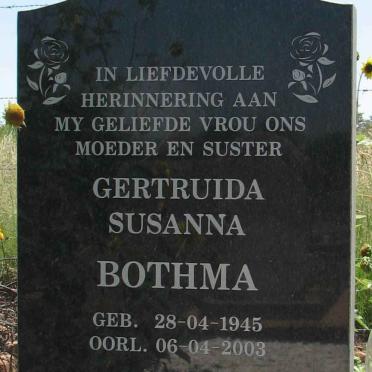 BOTHMA Gertruida Susanna 1945-2003