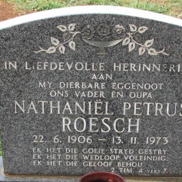 ROESCH Nathaniël Petrus 1906-1973