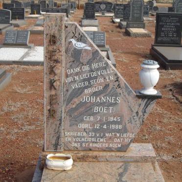 BEKKER Johannes 1945-1988