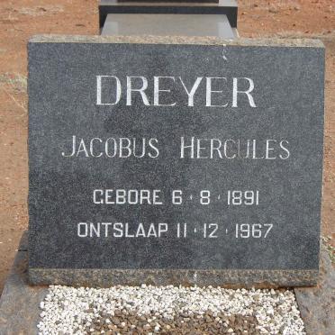 DREYER Jacobus Hercules 1891-1967